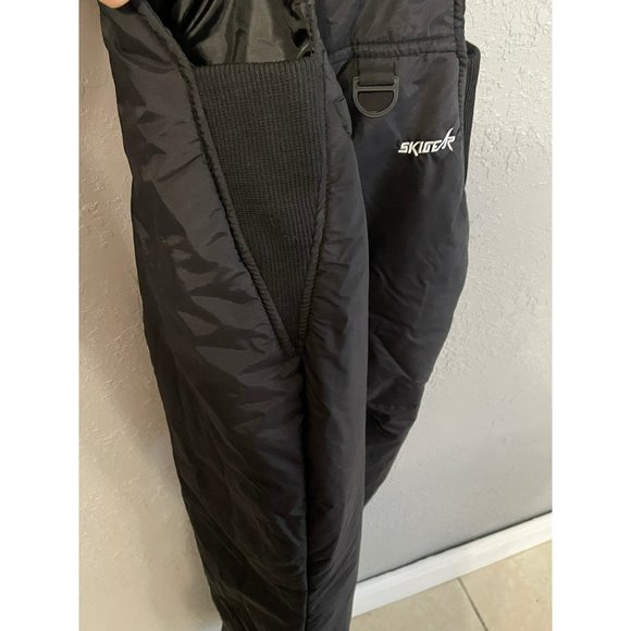 SKIGEAR WOMENS OVERALL SIZE SMALL COLOR BLACK WINTER WATERPROOF PANTS - Picture 8 of 9